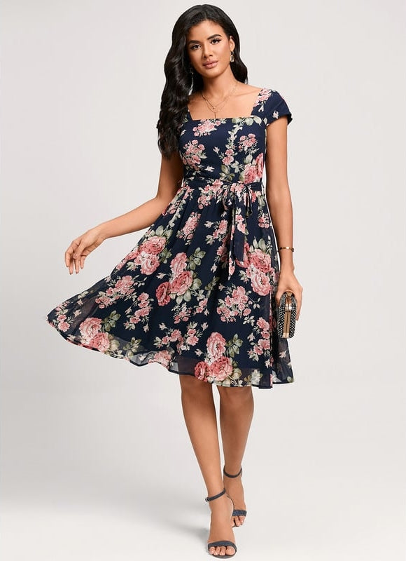 Robe Trapèze Rêve Floral Nocturne - gallery 3