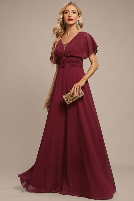 Robe Trapèze Élégante Mousseline - gallery 4