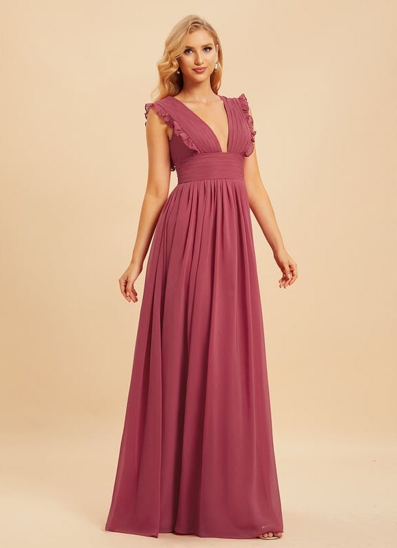 Robe Trapèze Mousseline Fendue - gallery 3