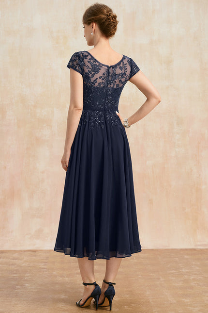 Robe Trapèze Chic Marine - gallery 5