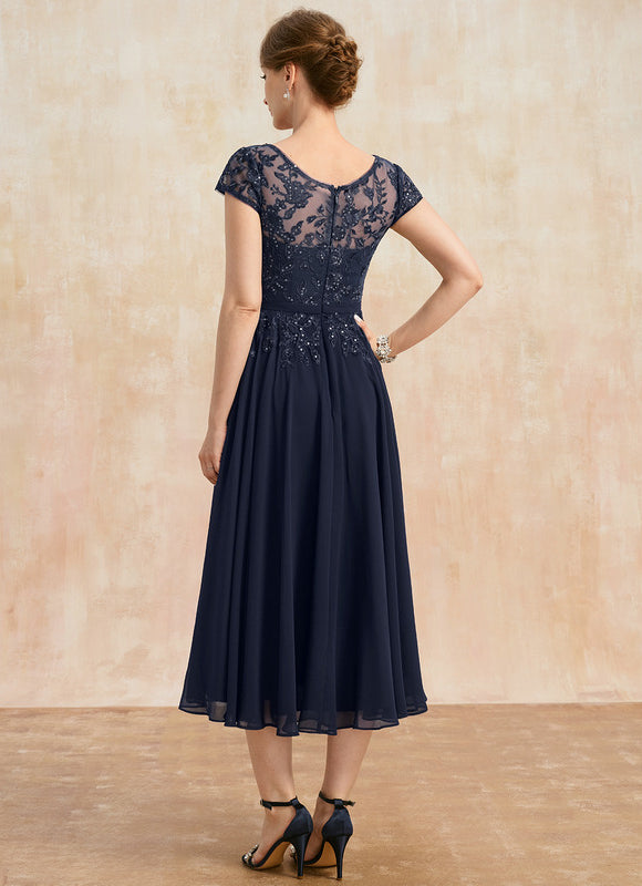Robe Trapèze Chic Marine - gallery 5