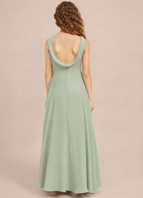 Robe Trapèze Bleu Doux Éclat - gallery 6