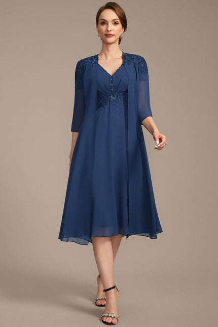 Robe Trapèze Éclat Céleste - gallery 1