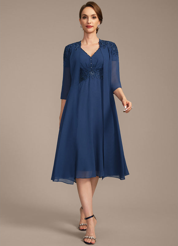 Robe Trapèze Éclat Céleste - gallery 1