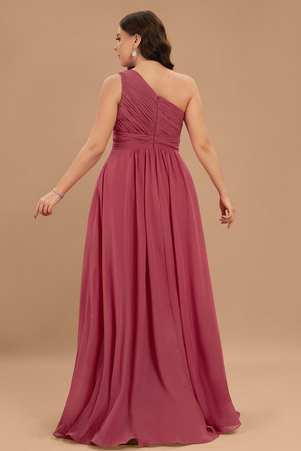 Robe Trapèze Asymétrique Beige - gallery 7