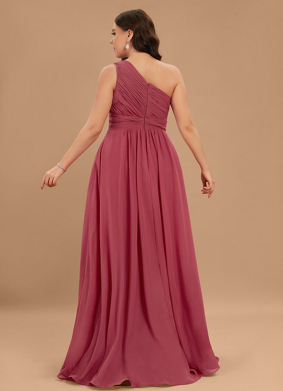 Robe Trapèze Asymétrique Beige - gallery 7