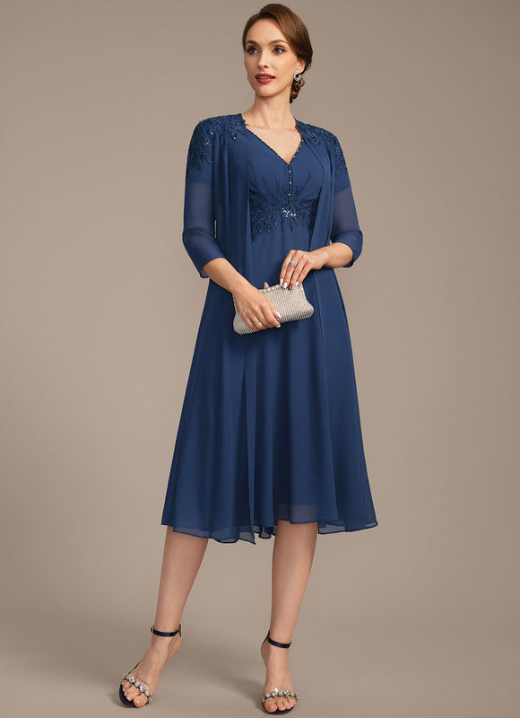 Robe Trapèze Éclat Céleste - gallery 2