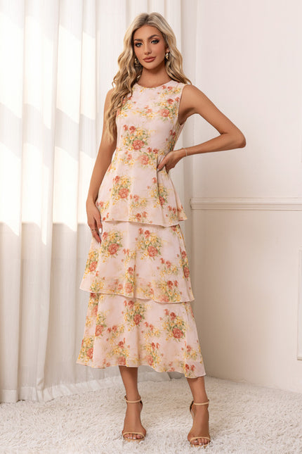 Robe Trapèze Florale Douce - gallery 4