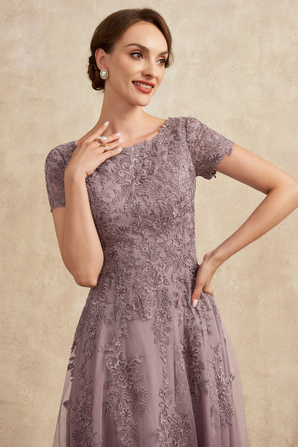 Robe Trapèze Lavande Éthérée - gallery 1