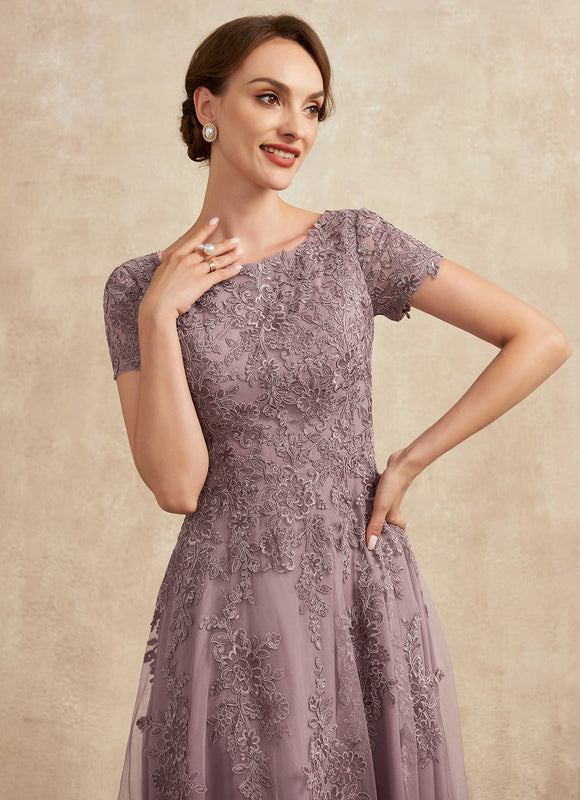 Robe Trapèze Lavande Éthérée - gallery 1
