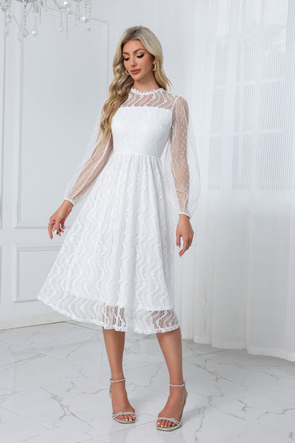 Robe Dentelle Trapeze - gallery 5