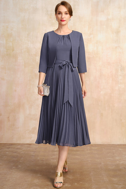 Robe Trapèze Chic Plissé Élégant