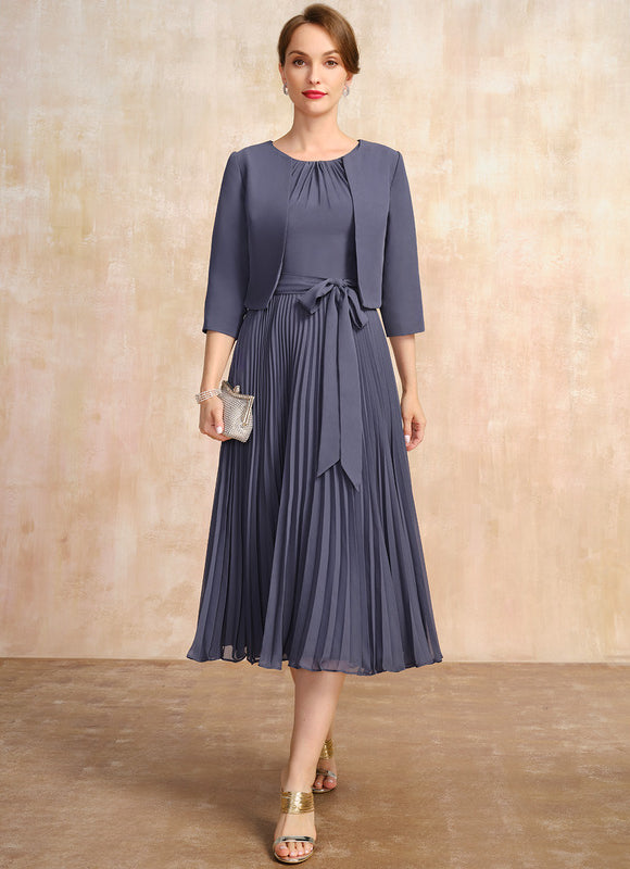 Robe Trapèze Chic Plissé Élégant
