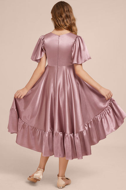 Robe Trapèze Satin Ciel - gallery 4