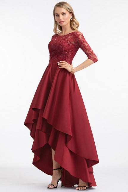 Robe Trapèze Rouge Opalescent - gallery 2