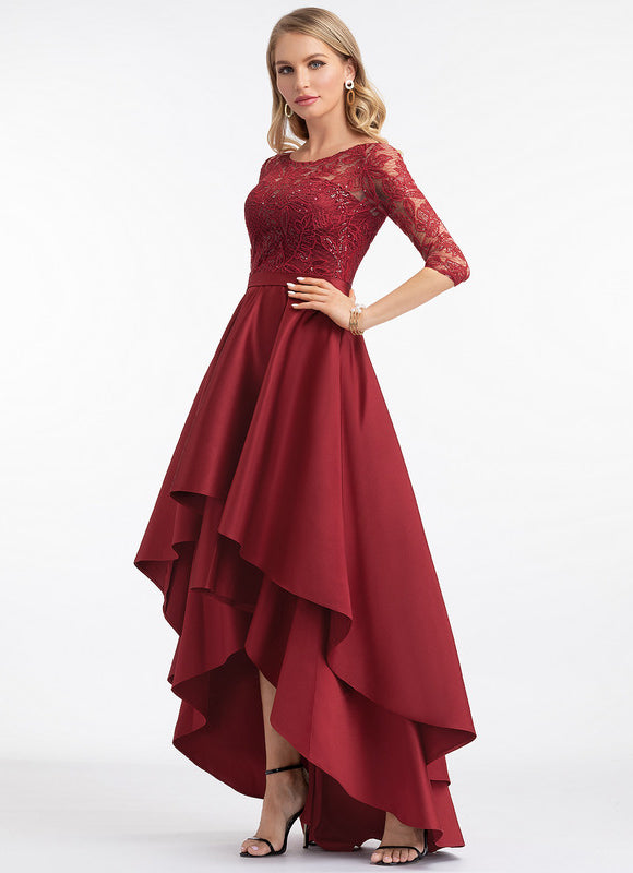 Robe Trapèze Rouge Opalescent - gallery 2