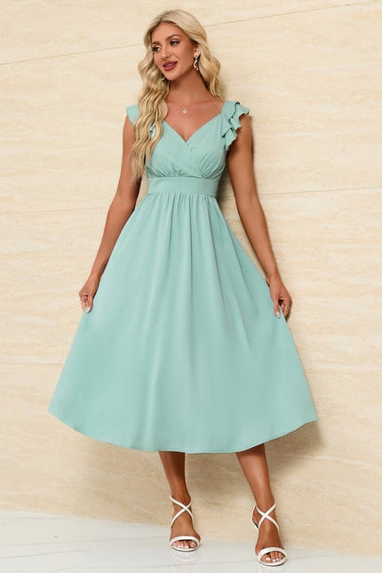 Robe Trapeze Volant - gallery 2