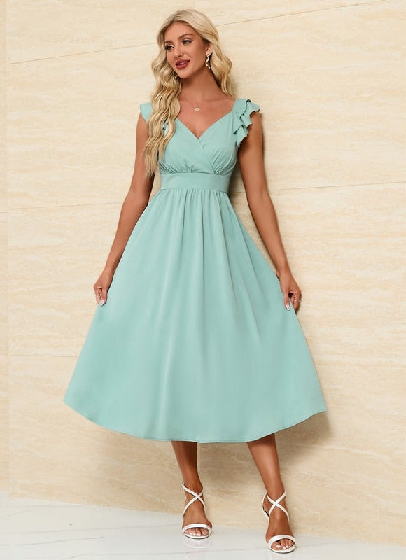 Robe Trapeze Volant - gallery 2
