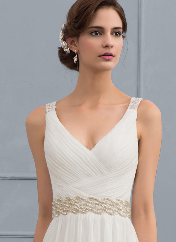 Robe Trapèze Nuptiale Légère - gallery 1