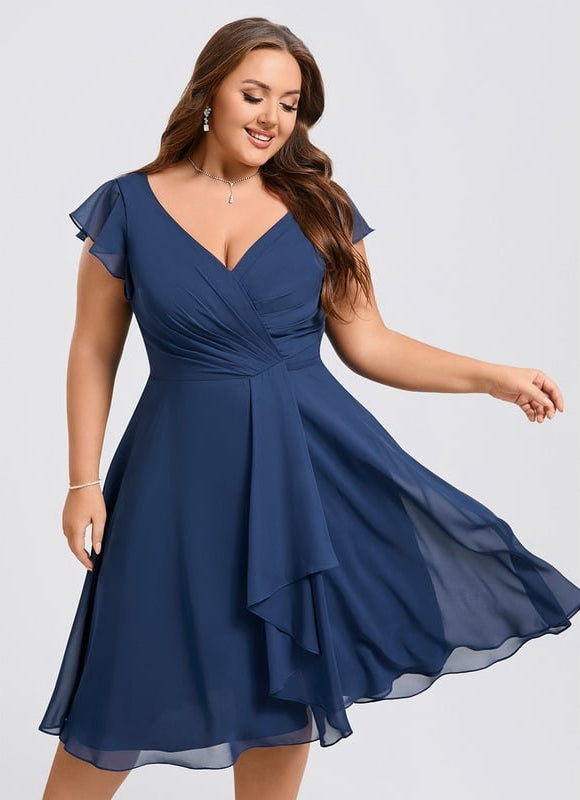 Robe Trapèze Émeraude Volante - gallery 9