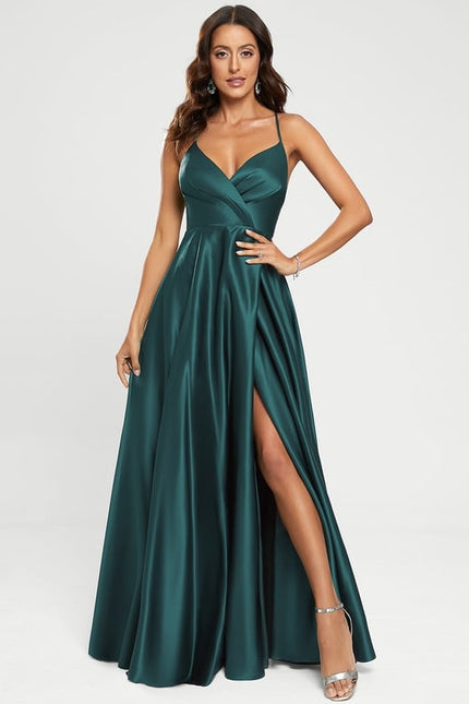 Robe Trapèze Éclat Satiné Doré