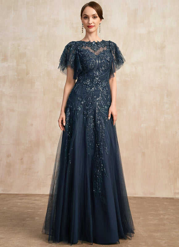 Robe Trapèze Éclat Bleu Nuit - gallery 1