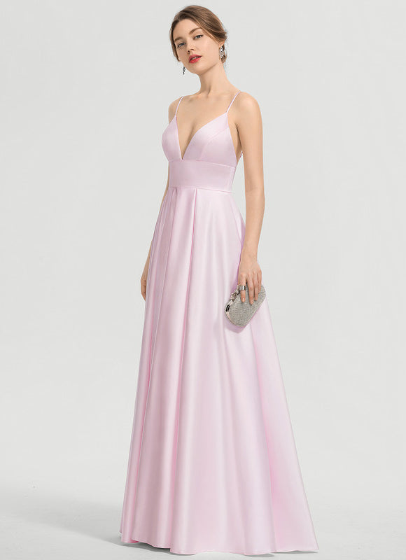 Robe Trapèze Éclat Satiné Doré - gallery 2