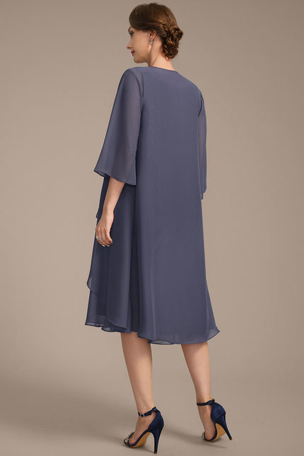 Robe Trapèze Sérénité Mauve - gallery 5