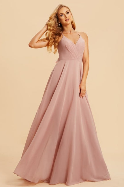 Robe Trapèze Mousseline Fendue - gallery 3