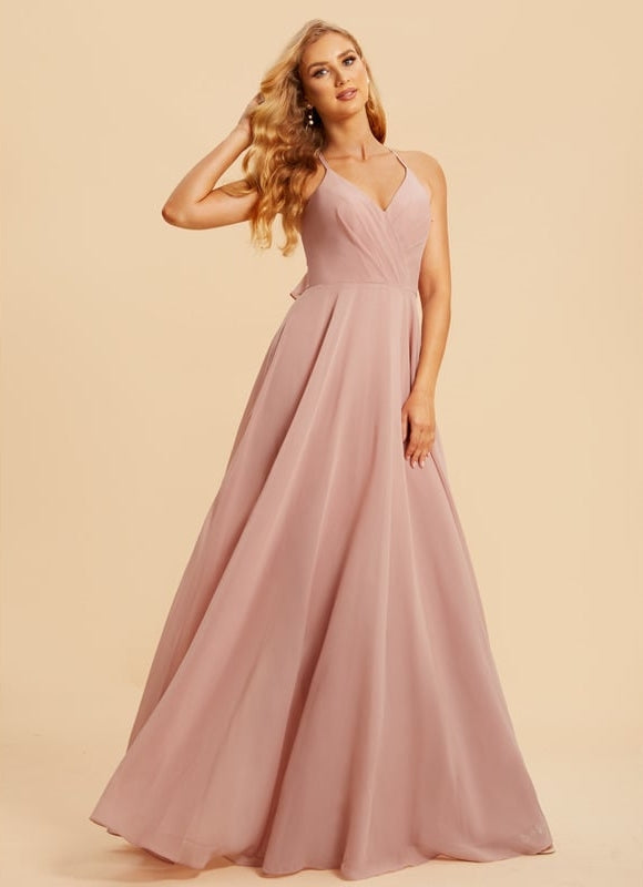 Robe Trapèze Mousseline Fendue - gallery 3