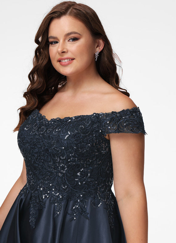 Robe Trapèze Satinée Ébène - gallery 6