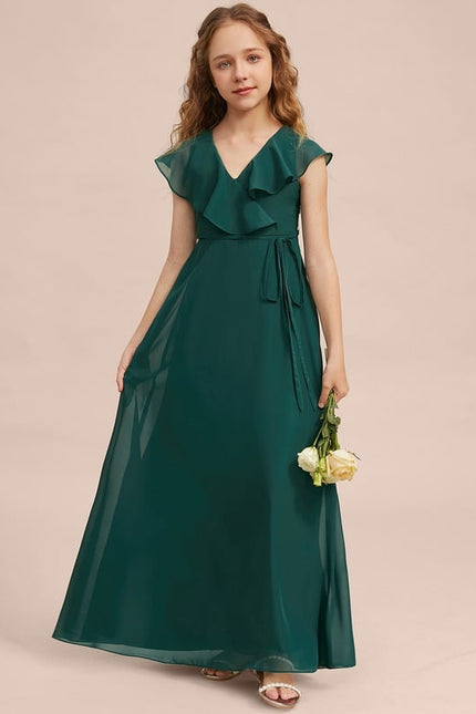Robe Trapèze Vert Doux Éclat - gallery 3