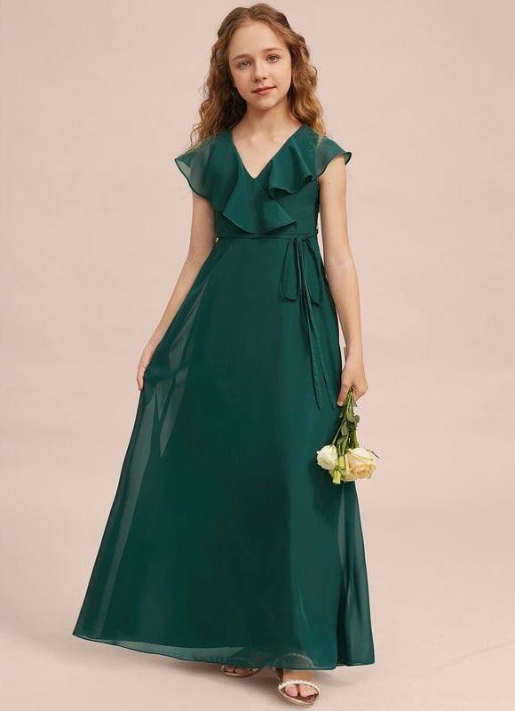 Robe Trapèze Vert Doux Éclat - gallery 3