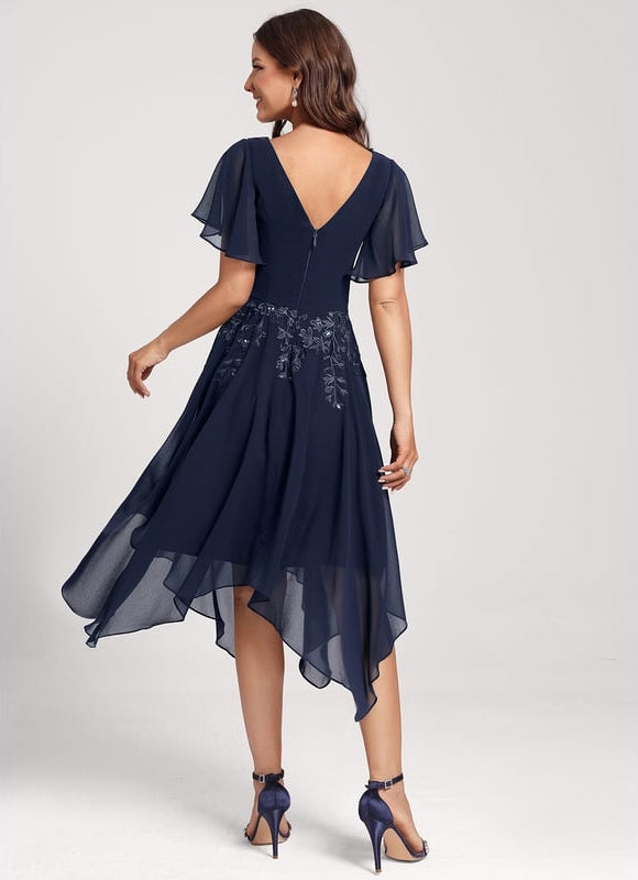 Robe Trapèze Chic Noir Dentelle - gallery 2