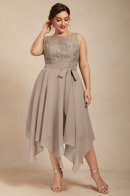 Robe Trapèze Mi-Longue Cérémonie - gallery 7