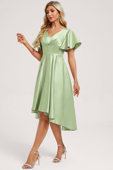 Robe Trapèze Vert Pastel Chic - gallery 1