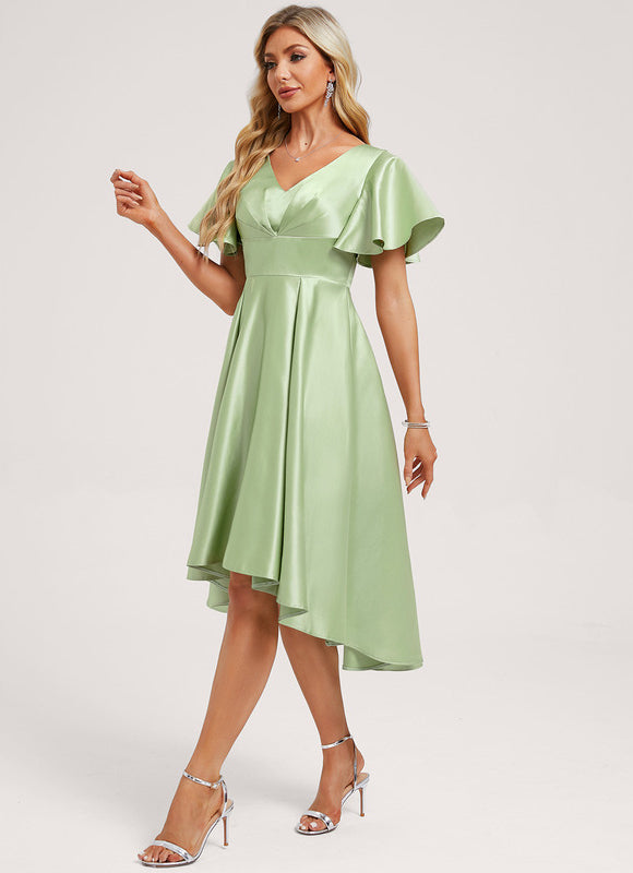 Robe Trapèze Vert Pastel Chic - gallery 1