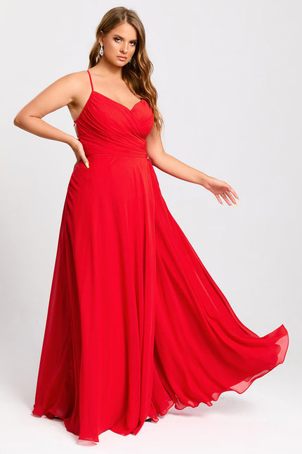 Robe Trapèze Élégance Rubis - gallery 8