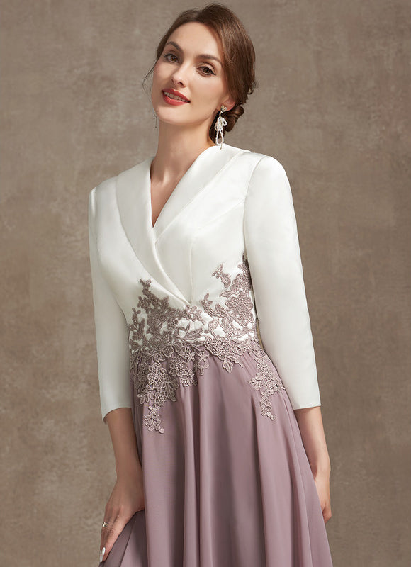 Robe Trapèze Élégance Lavande - gallery 2