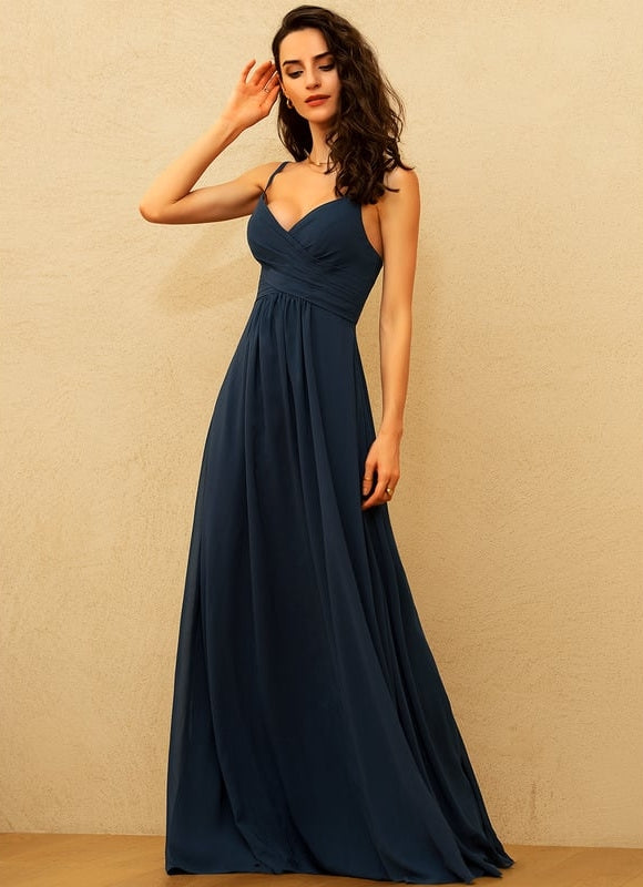 Robe Trapèze Élégante Mousseline - gallery 4