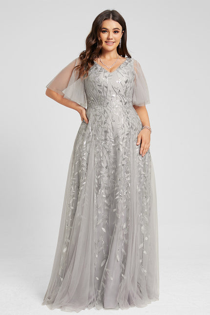 Robe Trapèze Brume Argentée - gallery 6