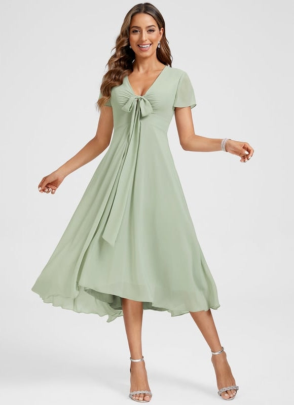 Robe Trapèze Flottante Verte