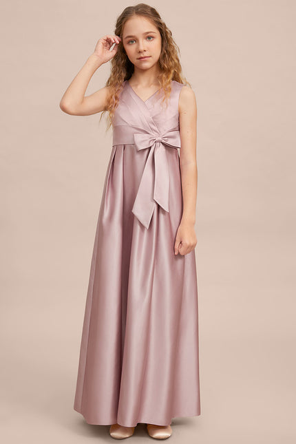Robe Trapèze Satinée Rose - gallery 2