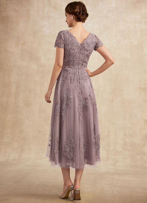 Robe Trapèze Lavande Éthérée - gallery 6