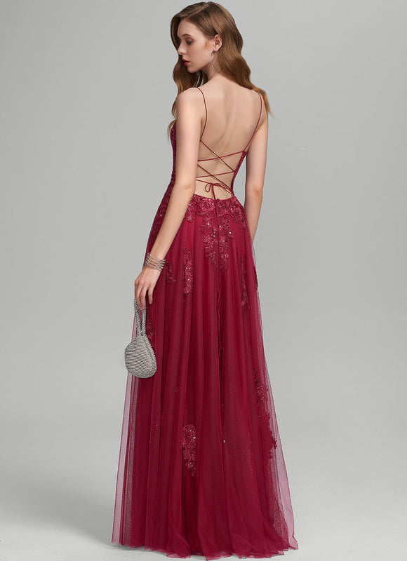 Robe Trapèze Rubis Éthérée - gallery 3