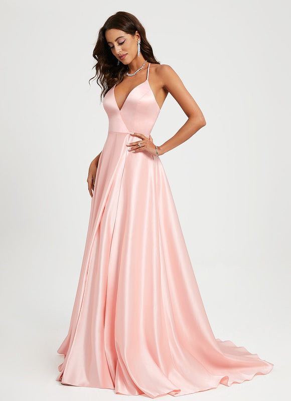Robe Trapèze Satin Royal - gallery 3