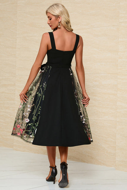 Robe Trapèze Jacquard Élégante - gallery 1