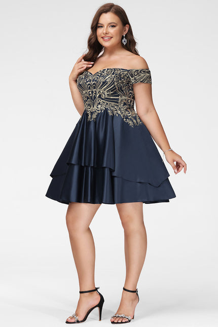 Robe Trapèze Satinée Ébène - gallery 7