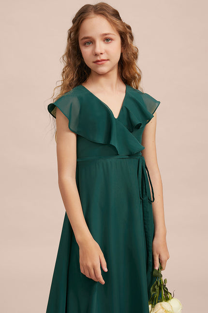 Robe Trapèze Vert Doux Éclat - gallery 5