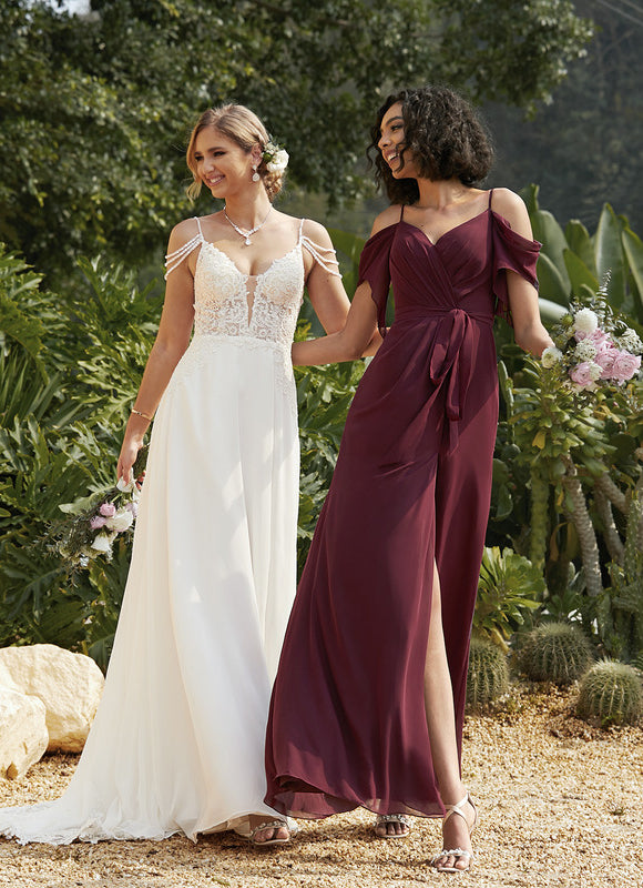 Robe Trapèze De Mariée Aérienne - gallery 8